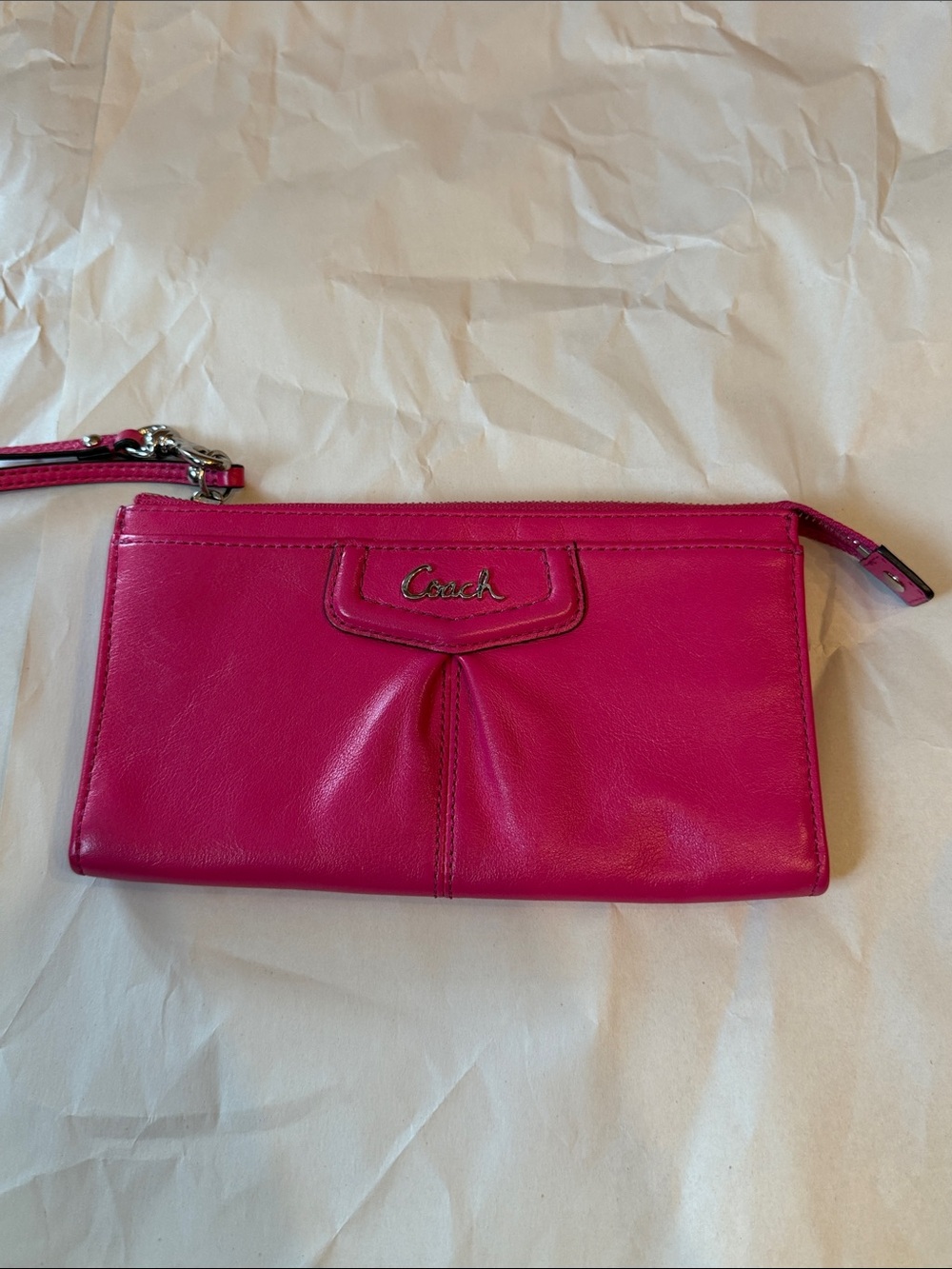 Vintage Y2K Coach Pink Signature Circle Tote with Matching Wristlet - Picture 8 of 11